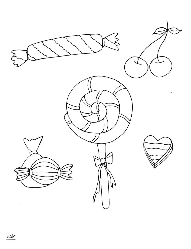 Pirulito Para Colorear 3