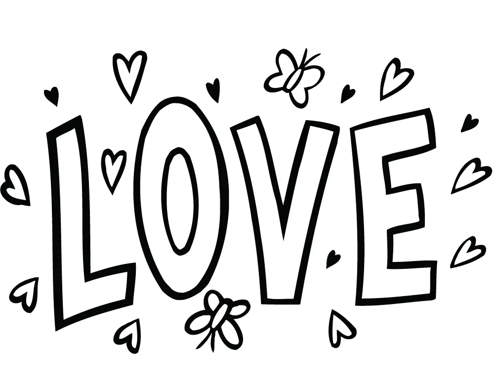 Amor Para Colorear 11