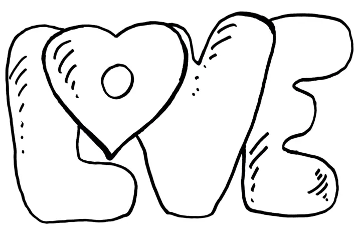 Amor Para Colorear 16