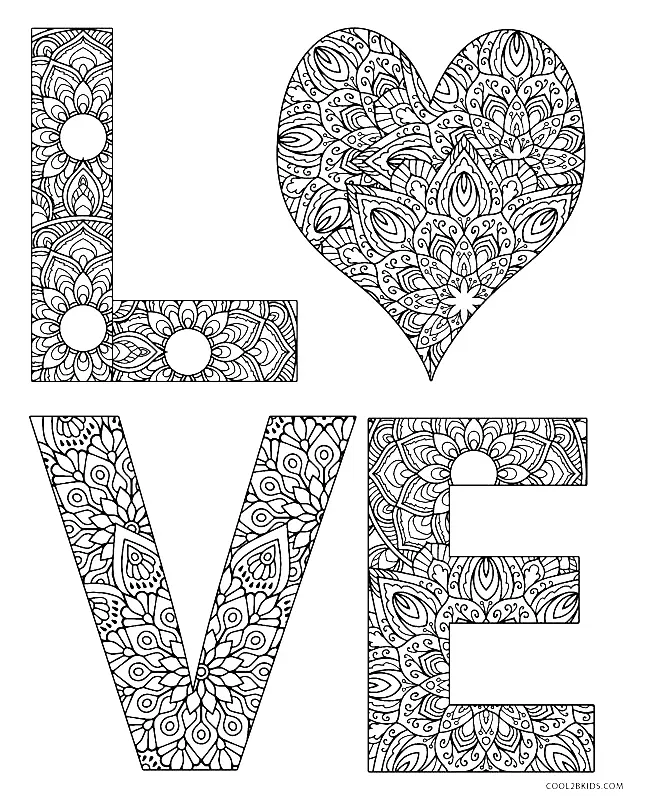 Amor Para Colorear 23