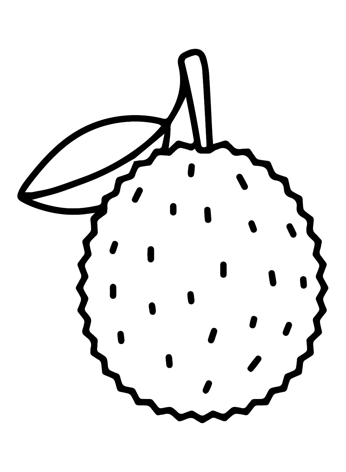 Lychee Ausmalbilder 4