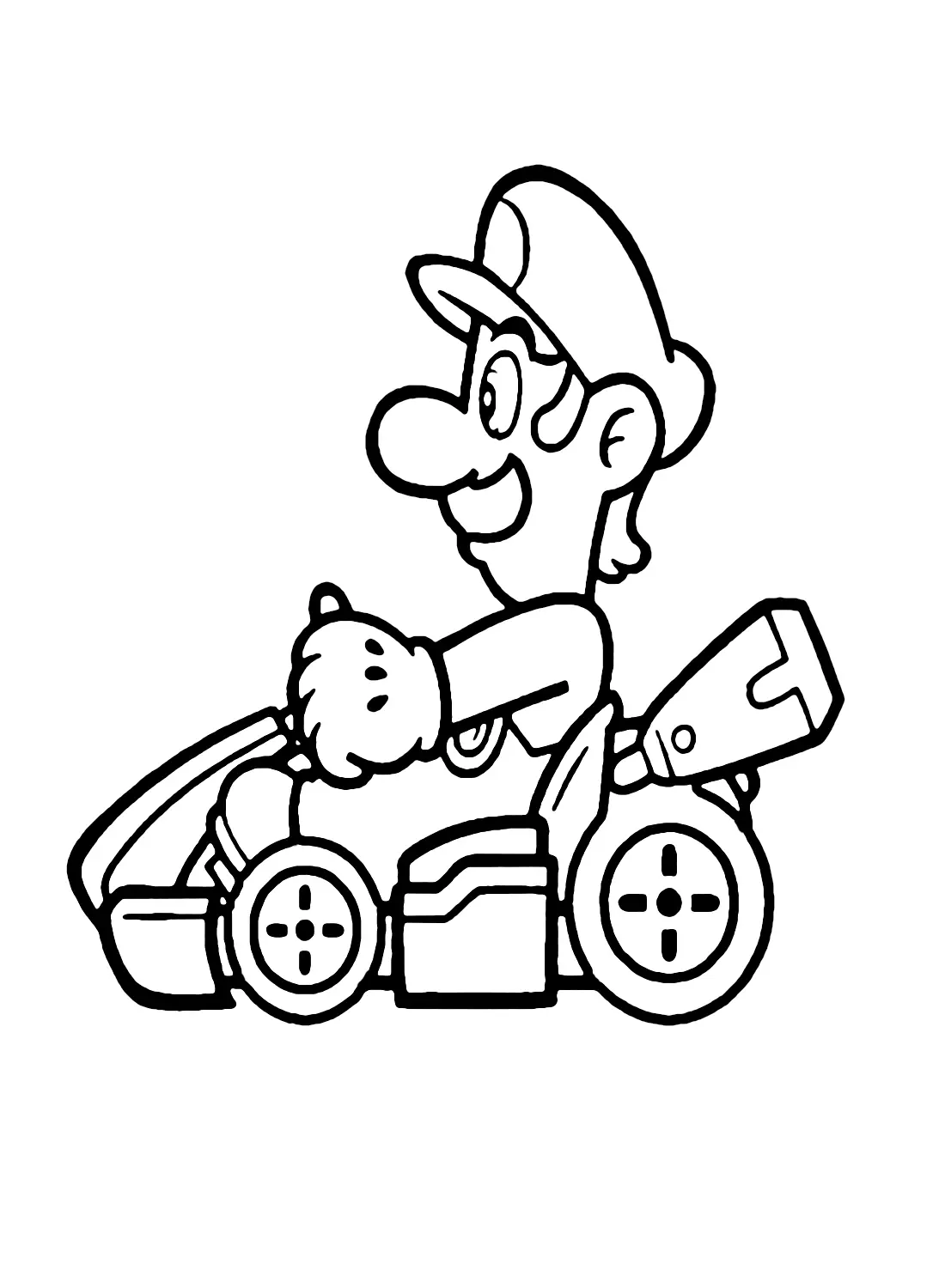 Desenhos de Mario Kart Para Colorir 11