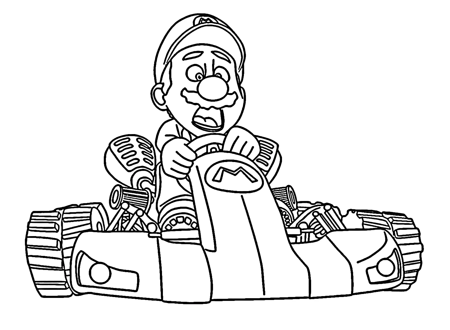 Desenhos de Mario Kart Para Colorir 25