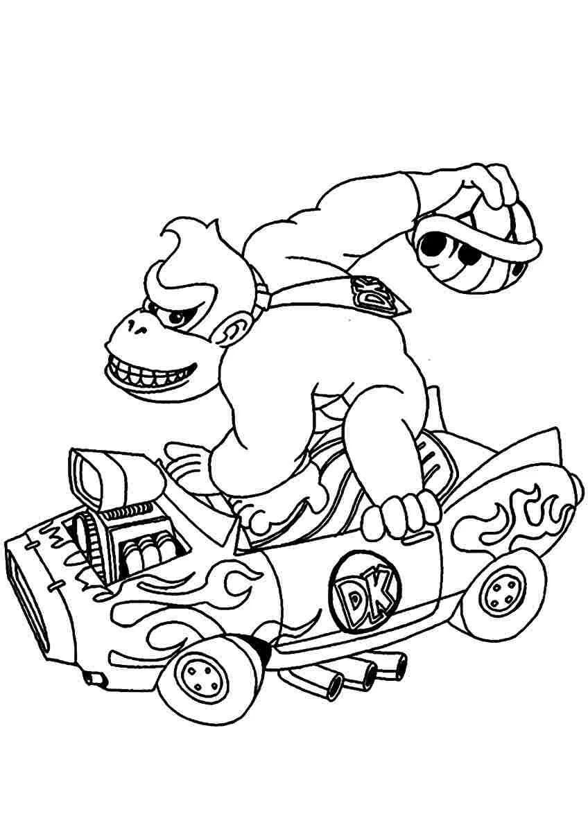 Desenhos de Mario Kart Para Colorir 3