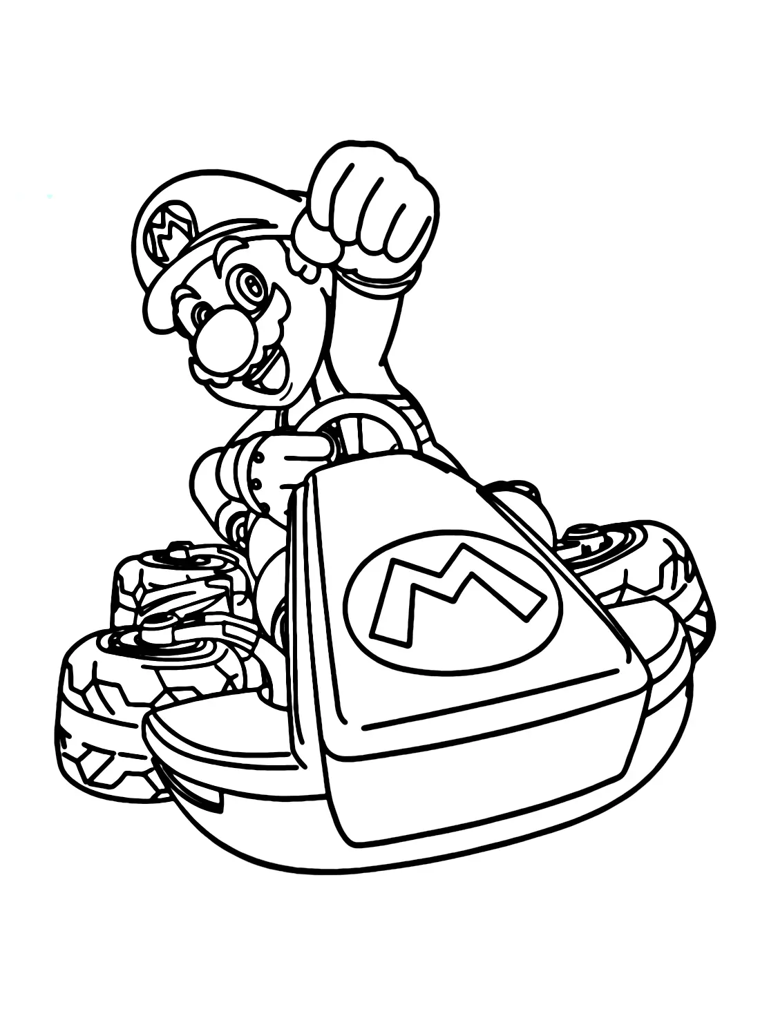 Desenhos de Mario Kart Para Colorir 5