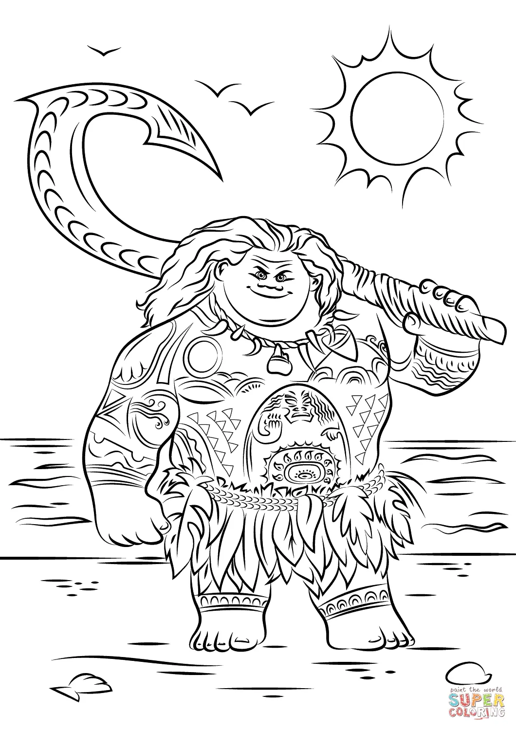 Maui Ausmalbilder 1