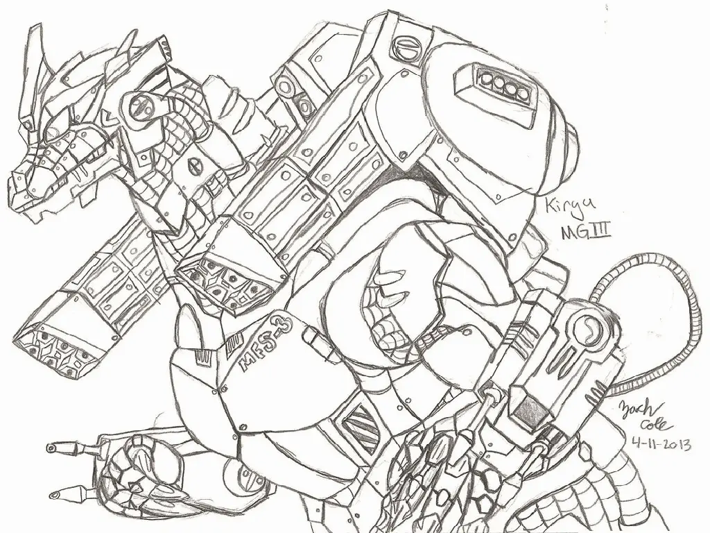 Mechagodzilla Ausmalbilder 8