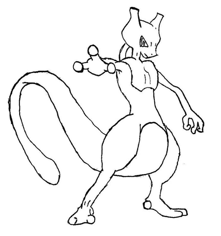 Mewtwo Ausmalbilder 16