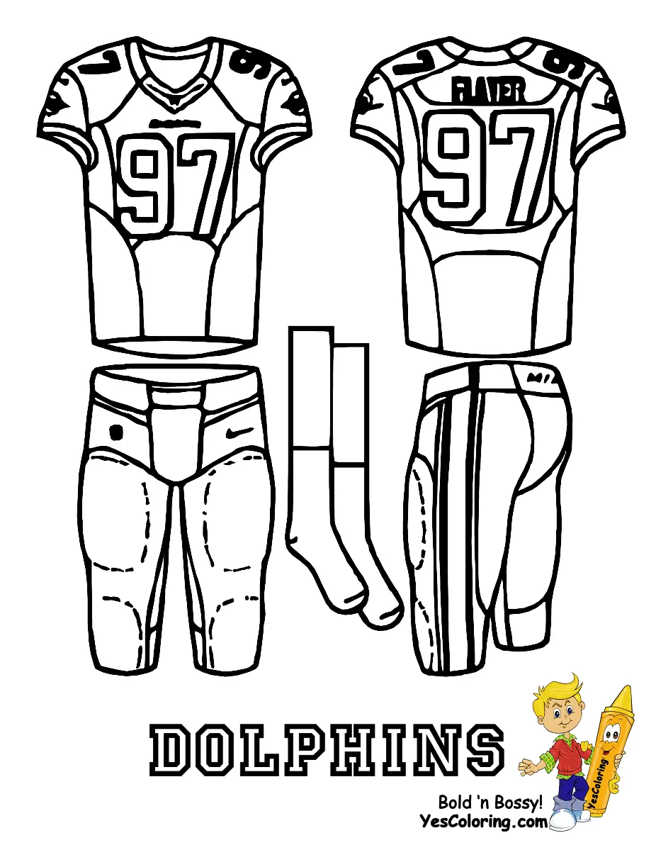 Miami Dolphins Ausmalbilder 5