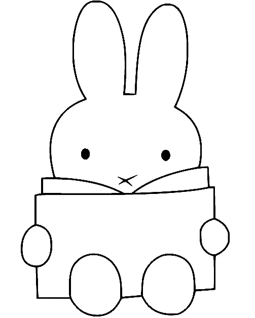 Desenhos de Miffy Para Colorir 41