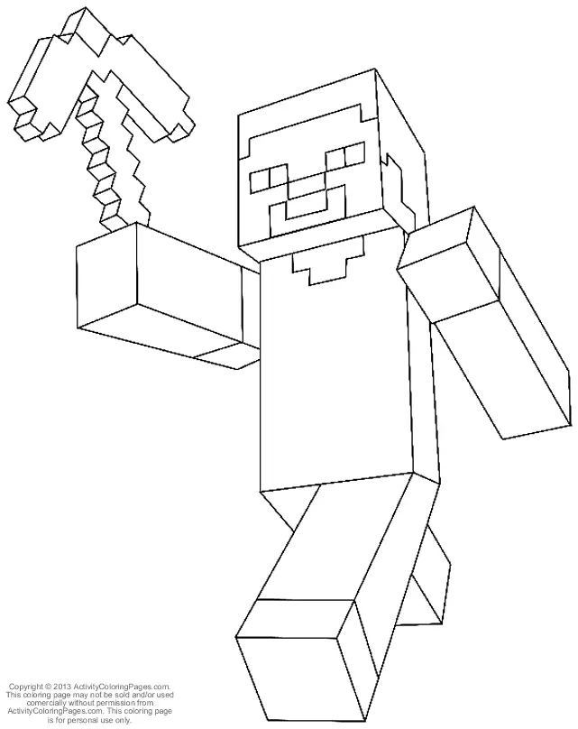 Minecraft Coloring Pages 22