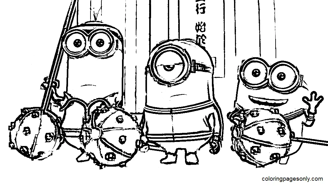 Minions The Rise Of Gru Coloring Pages 10