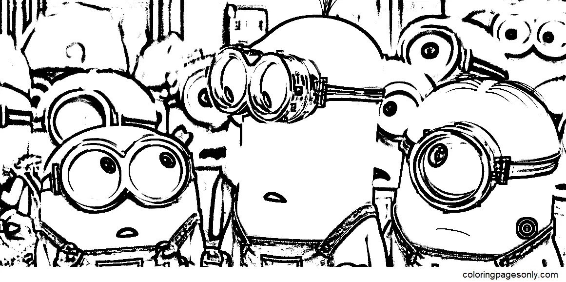 Minions The Rise Of Gru Coloring Pages 11