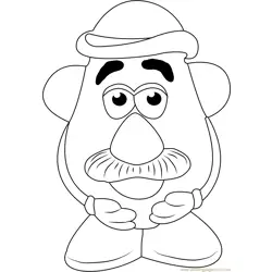 Mister Potato Coloring Pages 7