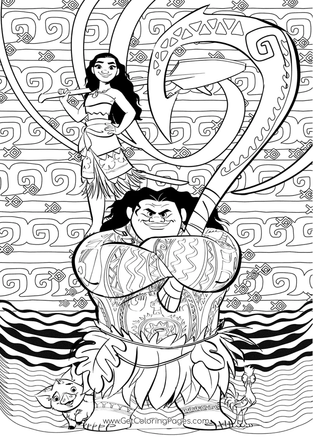 Moana 2 Para Colorir 10