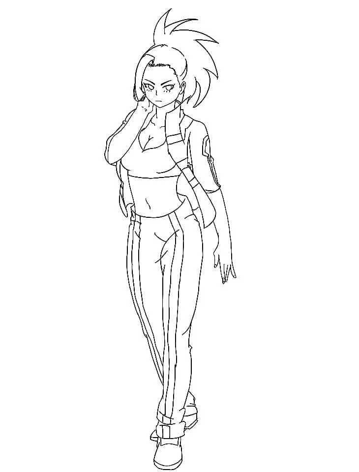 Momo Yaoyorozu Para Colorear 3