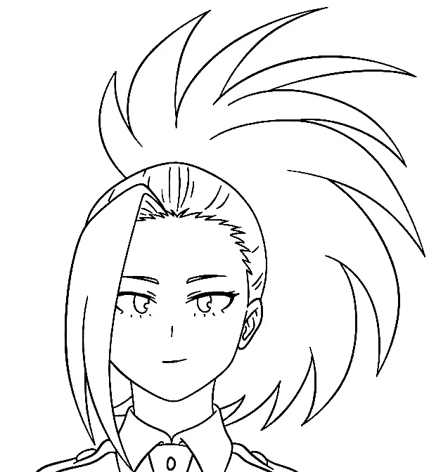 Momo Yaoyorozu Para Colorear 32