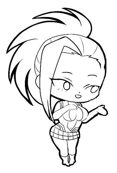 Momo Yaoyorozu Para Colorear 40