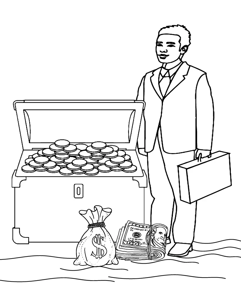 Dinero Para Colorear