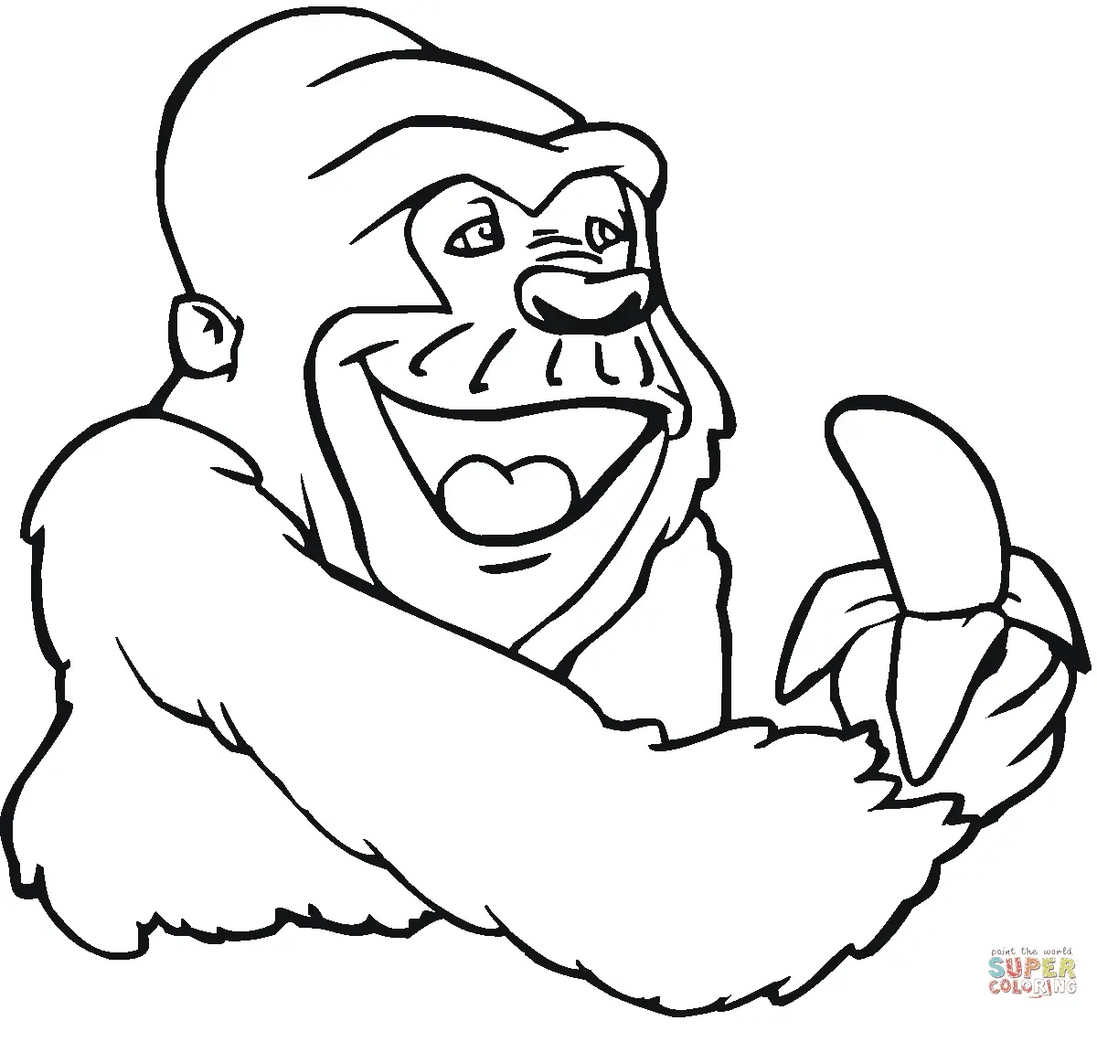 Desenhos de Monkey Para Colorir 28
