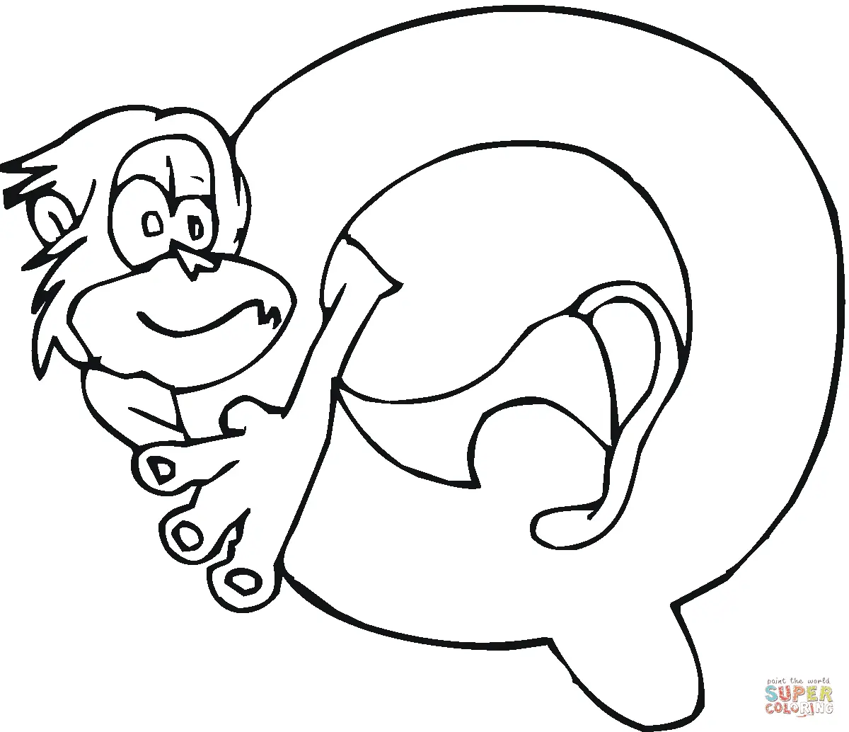 Desenhos de Monkey Para Colorir 60