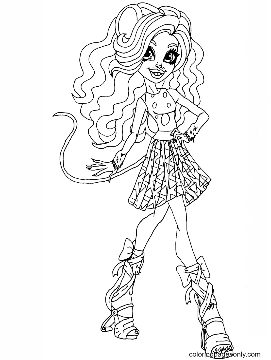Monster High Coloring Pages 24