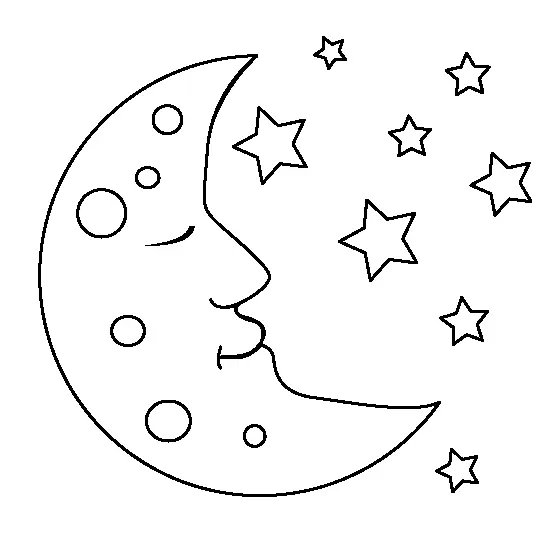 La Luna Para Colorear 29