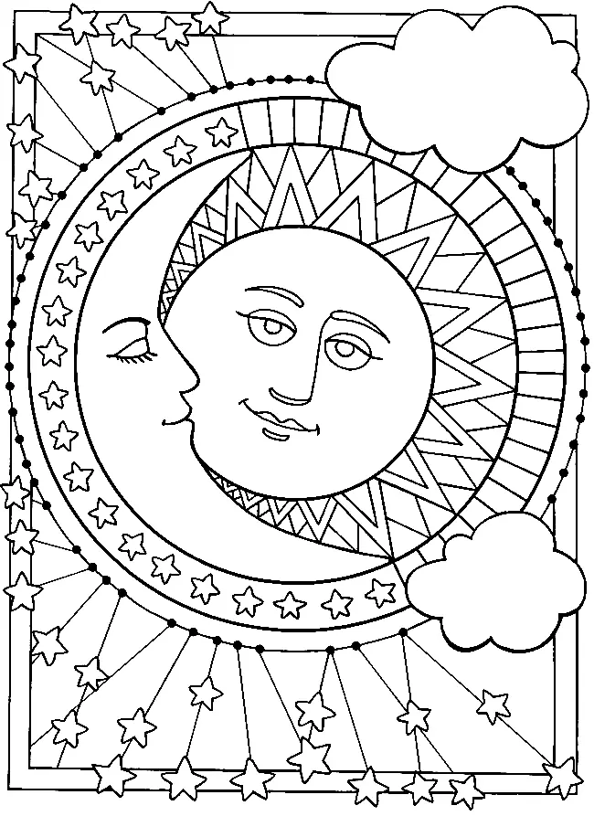 La Luna Para Colorear 45