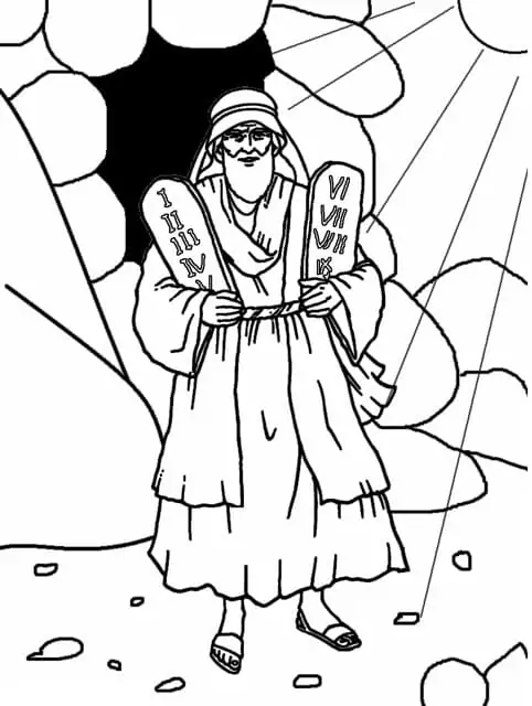 Moises para colorir 35