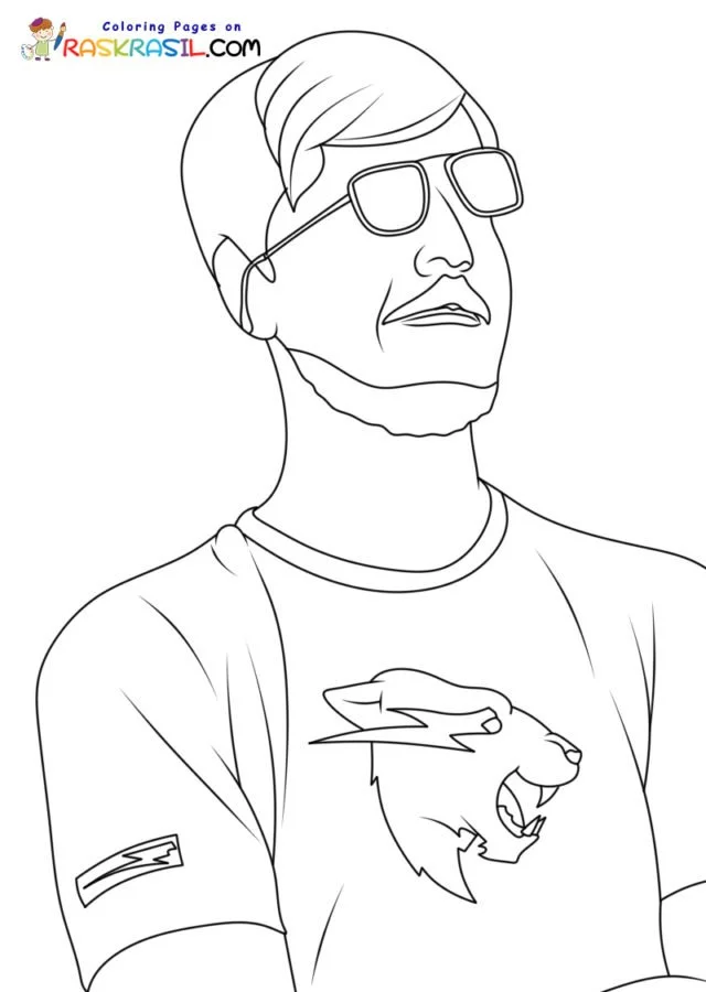 Mr Beast Ausmalbilder