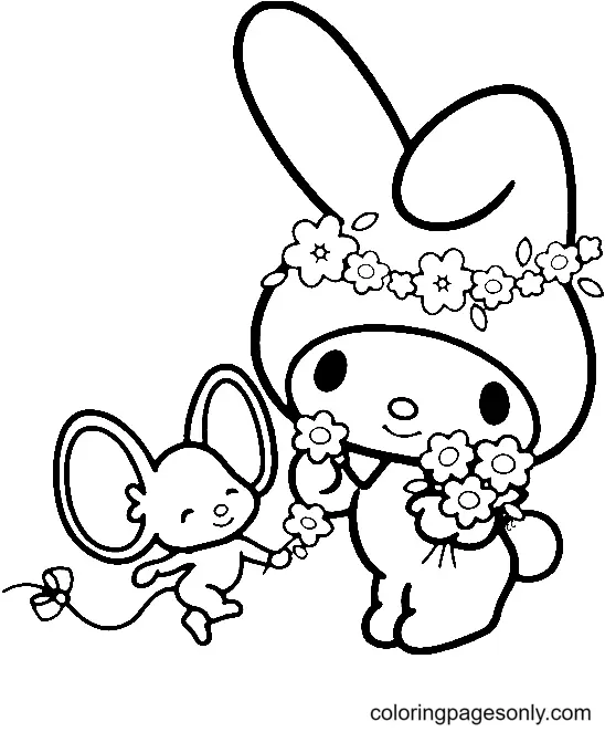 Desenhos de My Melody Para Colorir 26