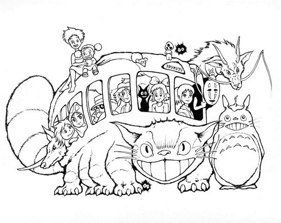 My Neighbor Totoro Coloring Pages 14