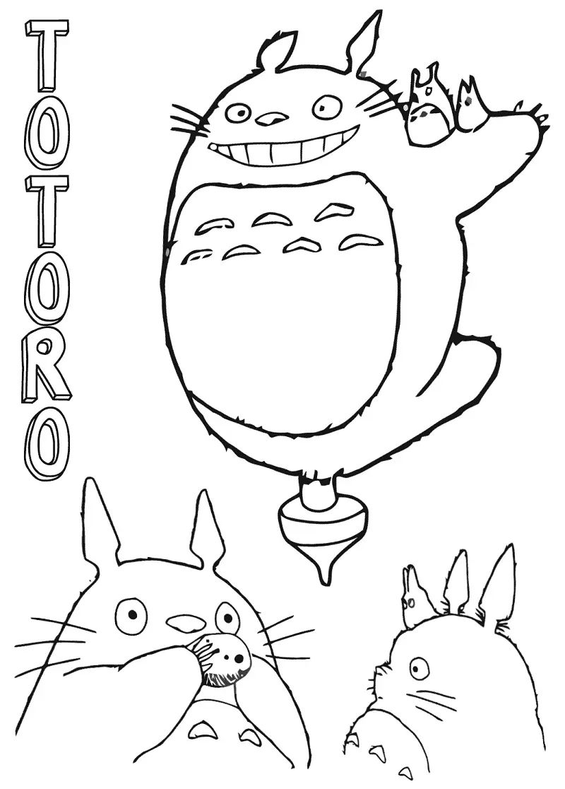 My Neighbor Totoro Coloring Pages 39