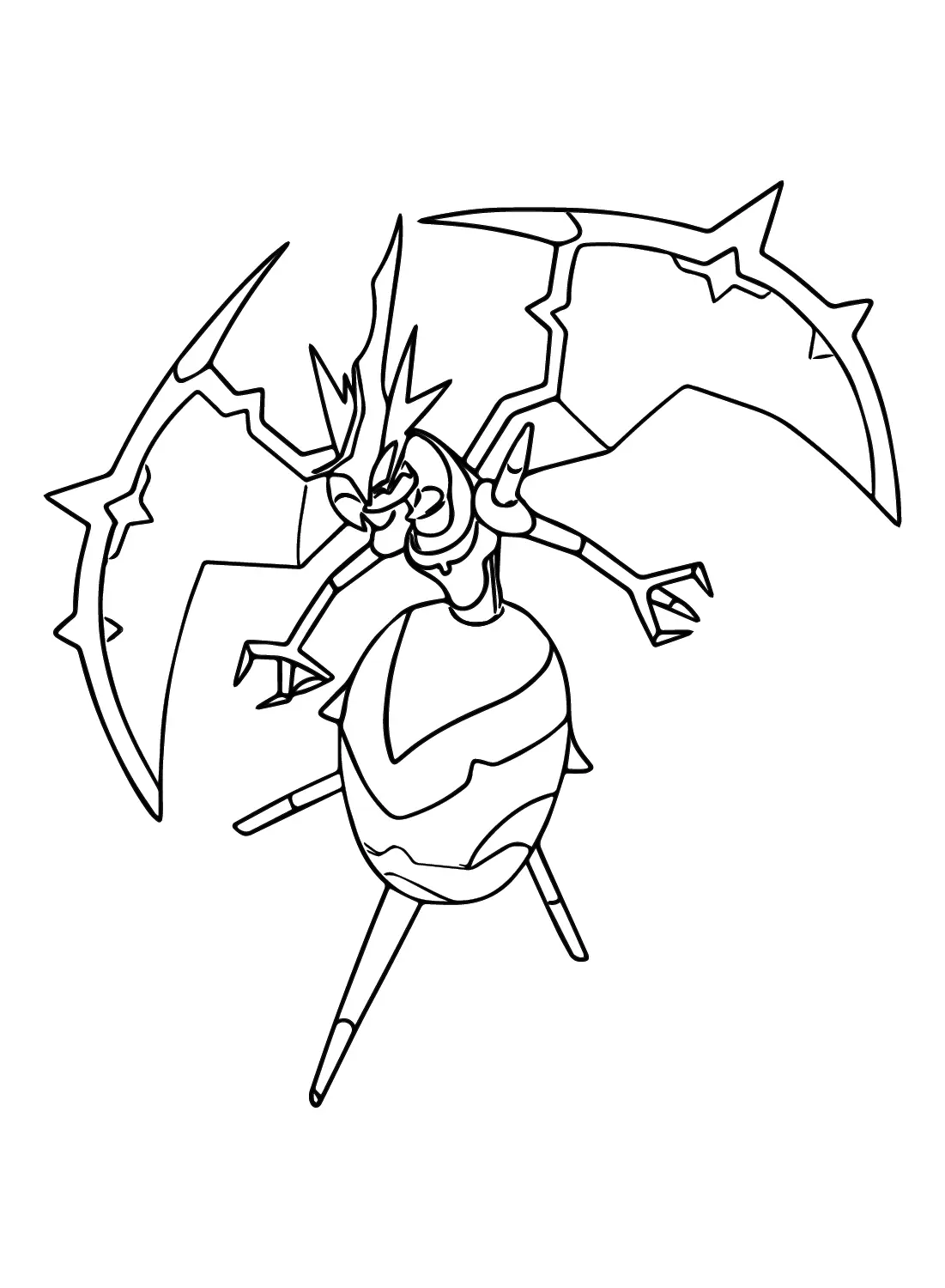 Naganadel Coloring Pages