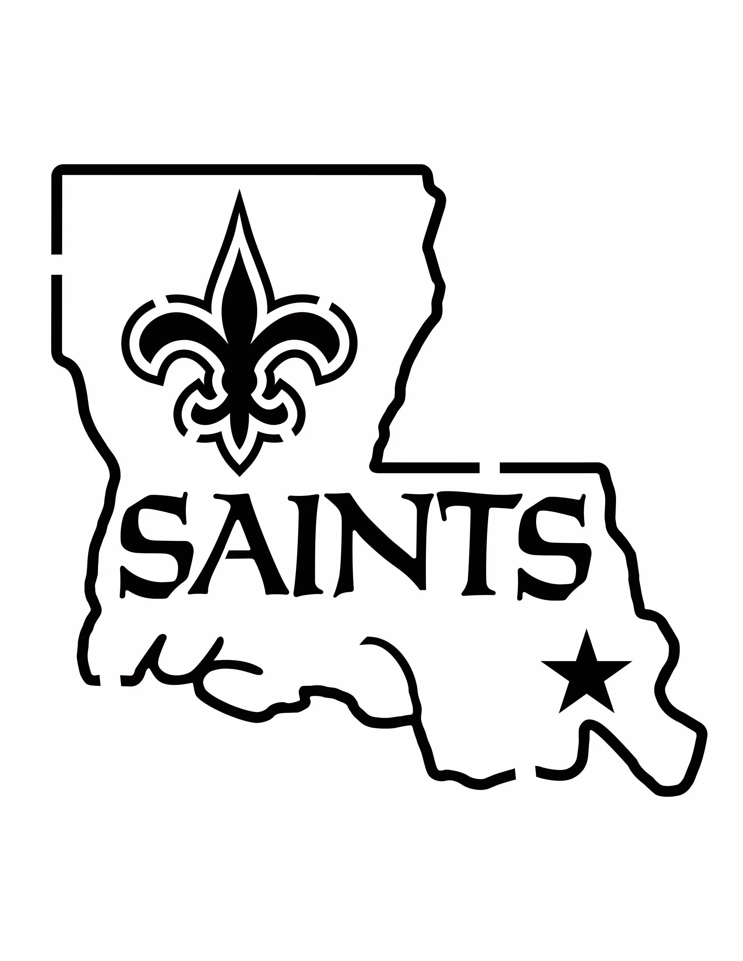 New Orleans Saints Coloring Pages 6