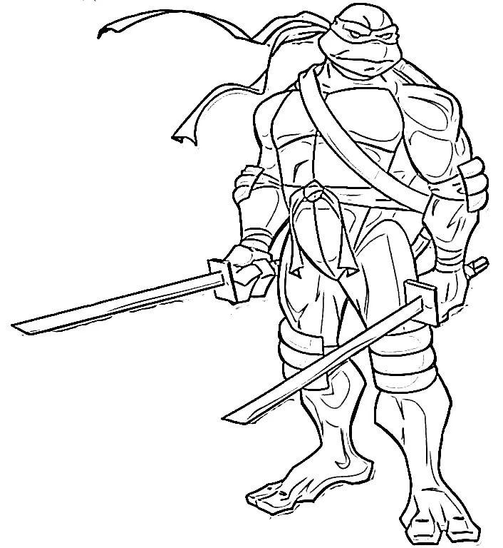 Ninja Turtles Ausmalbilder 4