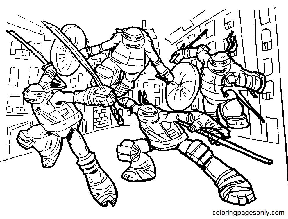 Ninja Turtles Ausmalbilder 55