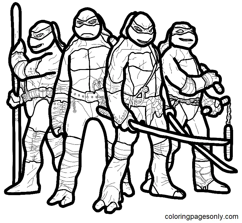 Ninja Turtles Ausmalbilder 62