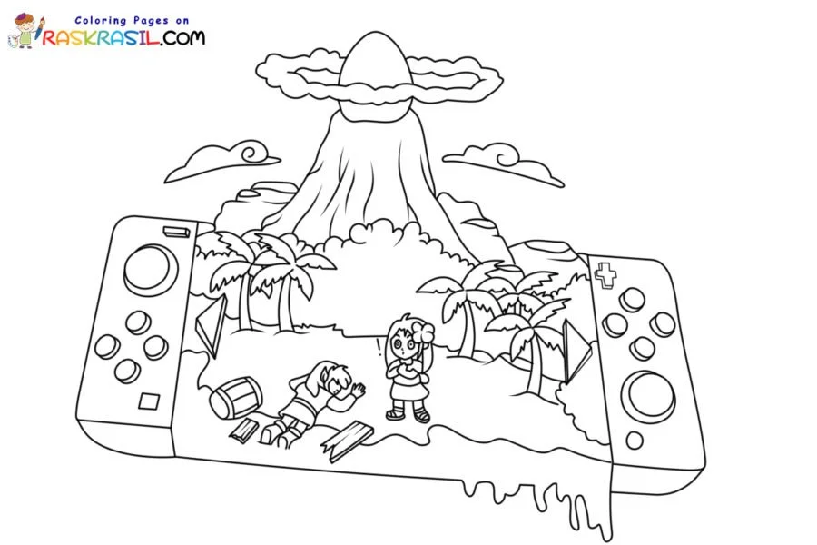 Nintendo Switch Coloring Pages 5