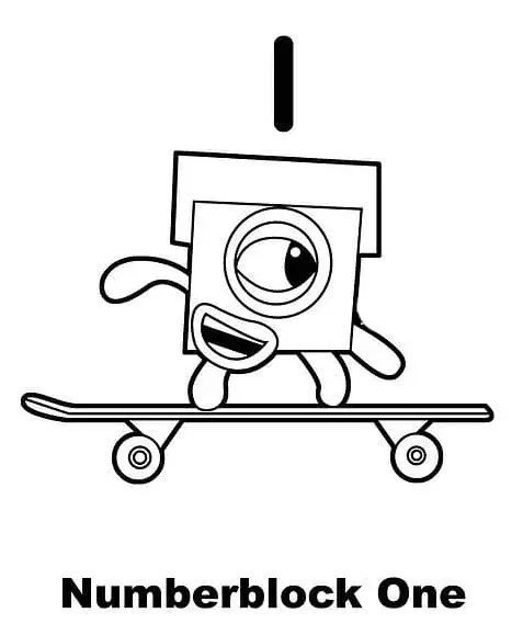Desenhos de Numberblocks Para Colorir 32