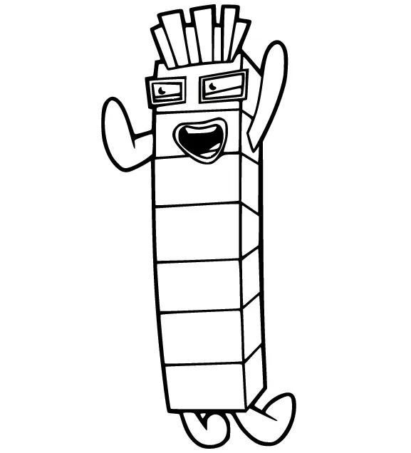 Desenhos de Numberblocks Para Colorir 34