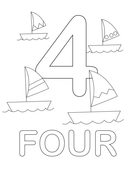 Numbers Coloring Pages 34