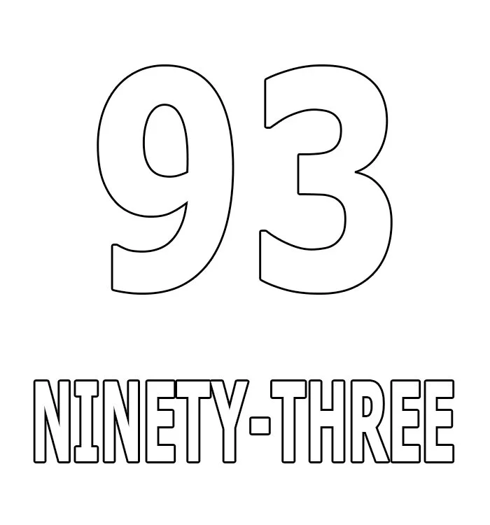 Numbers Coloring Pages 63