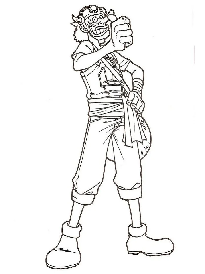 Desenhos de Personagens One Piece Para Colorir 25