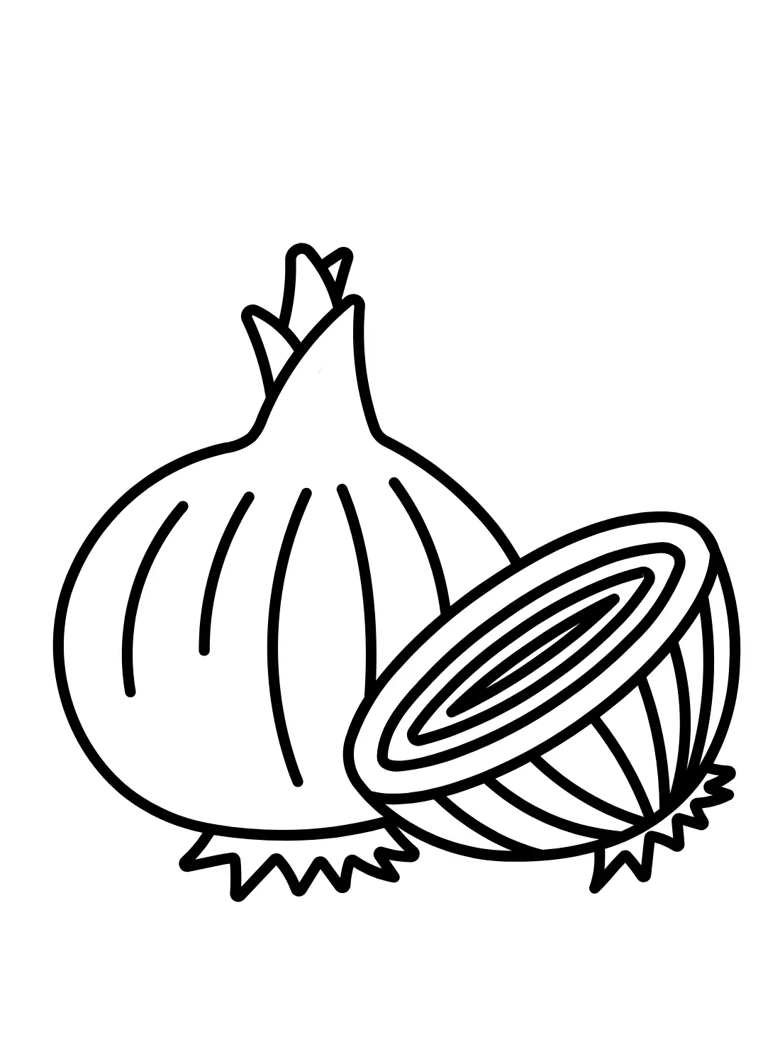 Onion Coloring Pages 4