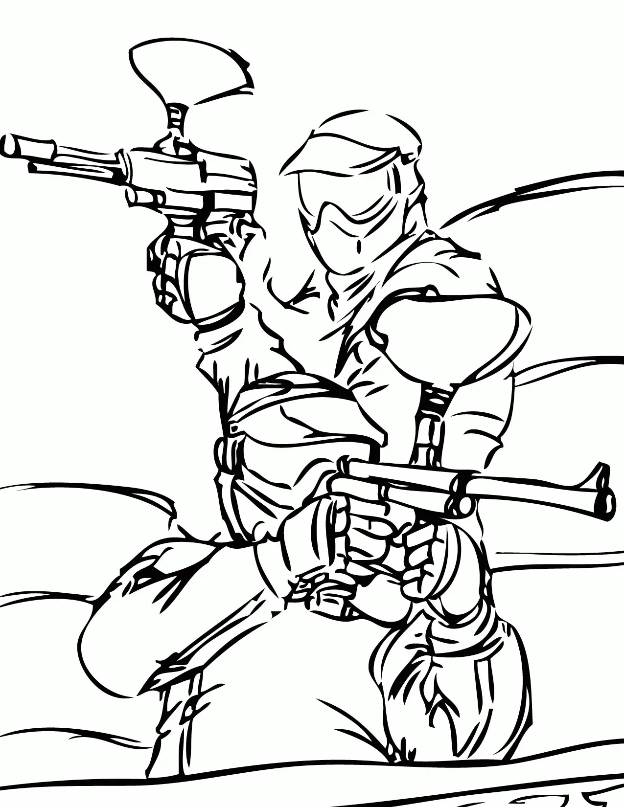 Paintball Coloring Pages 20