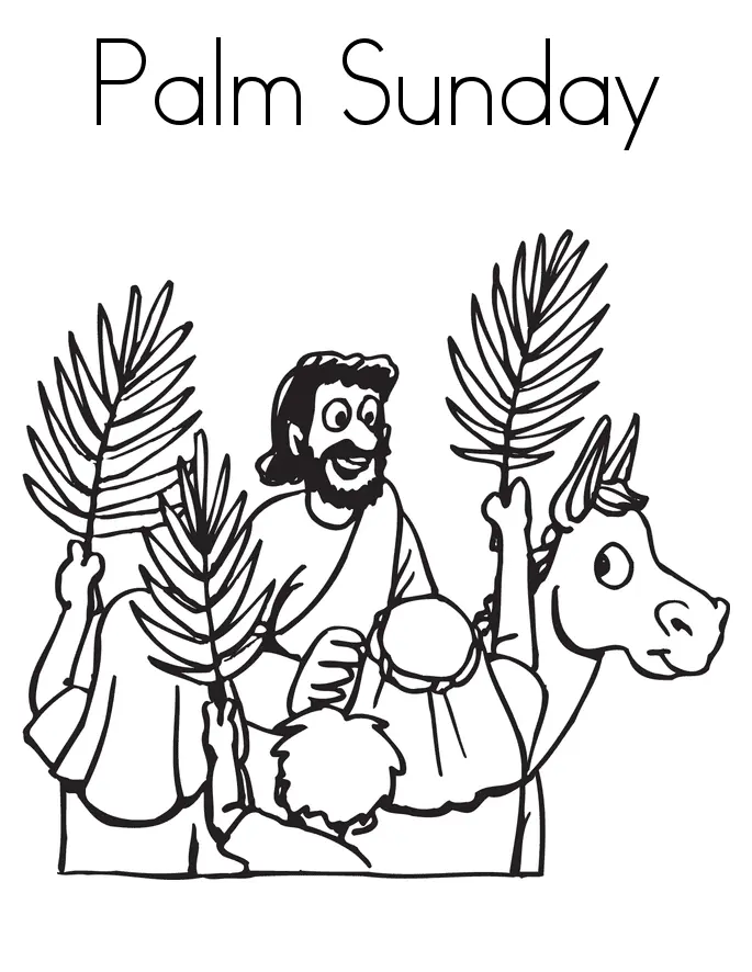 Palm Sunday Coloring Pages 30