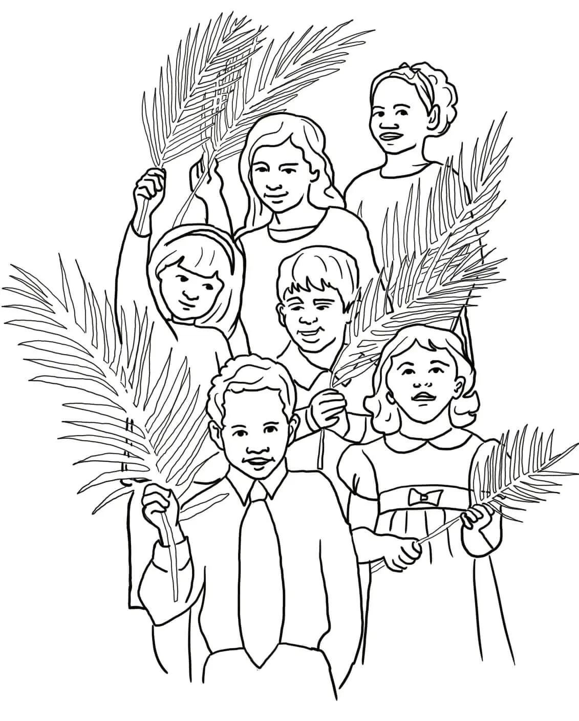 Domingo Ramos Para Colorear