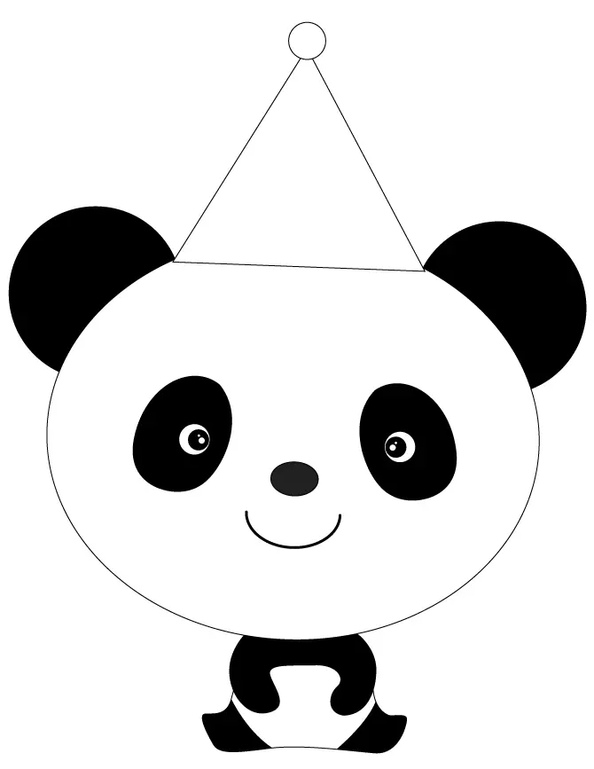 Panda Coloring Pages 8