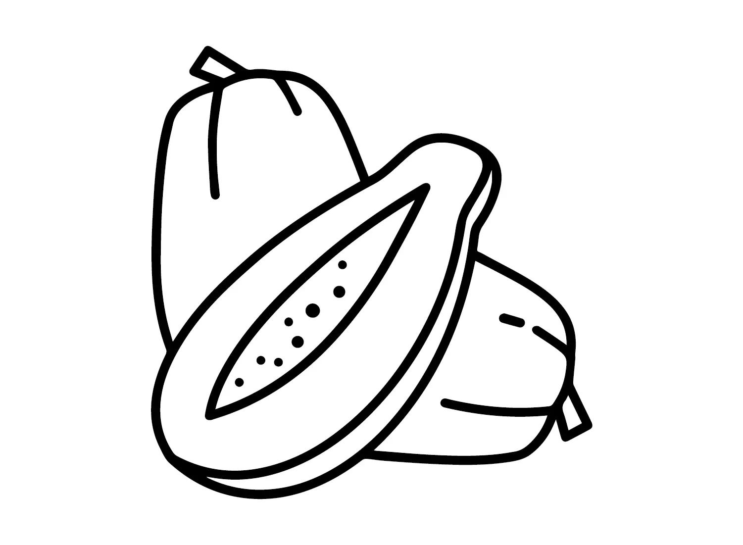 Papaya Coloring Pages 2